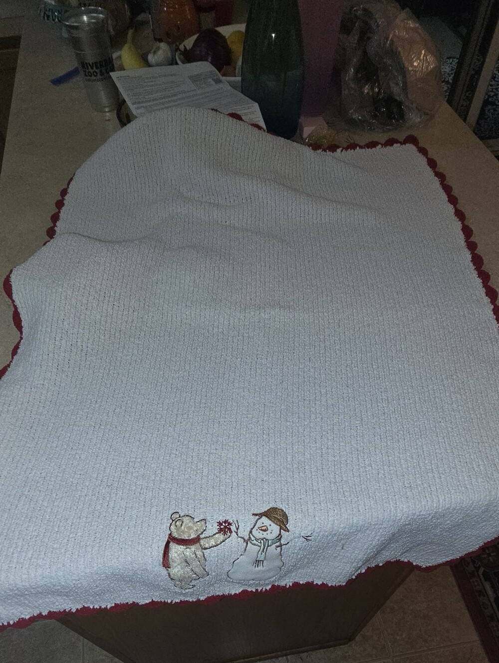 Vintage Disney Classic Pooh Chenille Baby Blanket - Picture 3 of 6